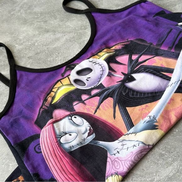 Sally & Jack Nightmare Before Christmas Graphic Tank Sz S - Picture 4 of 4